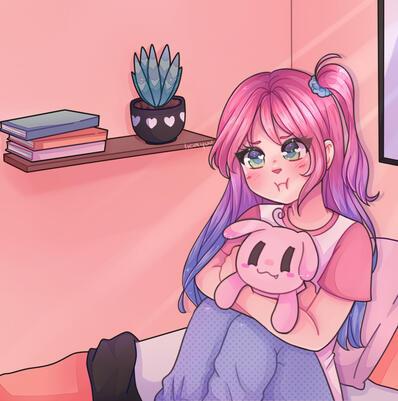 "Lazy Morning" (2020) Digital Illustration. Personal Project.