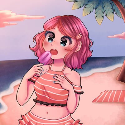 "Verano" (2022) Digital Illustration. Personal Project.